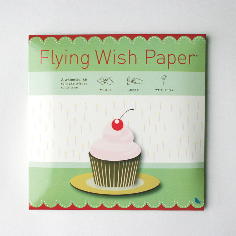 Birthday Cupcake Flying Wish Paper Large Kit
